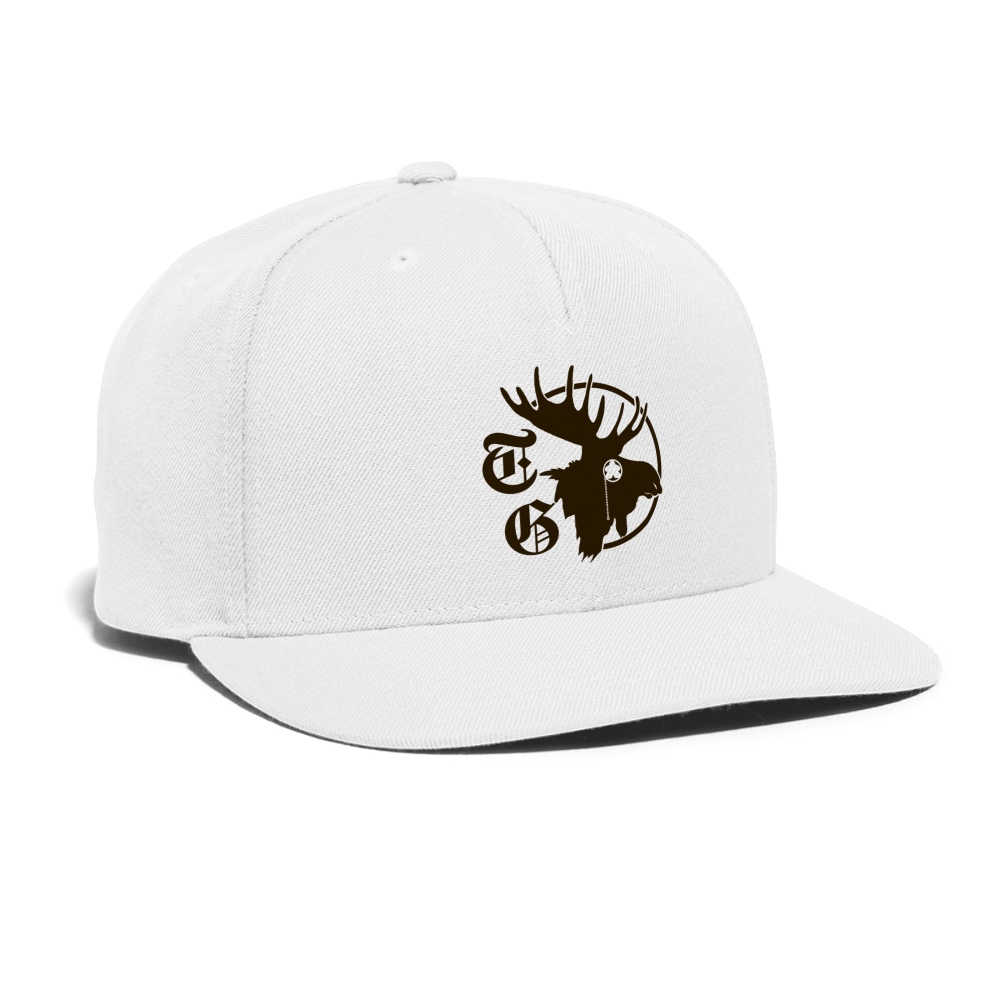 Snapback Baseball Cap - white