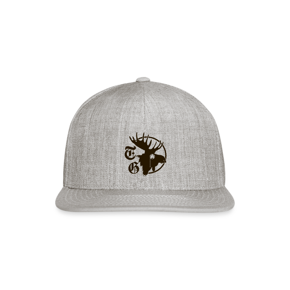 Snapback Baseball Cap - heather gray